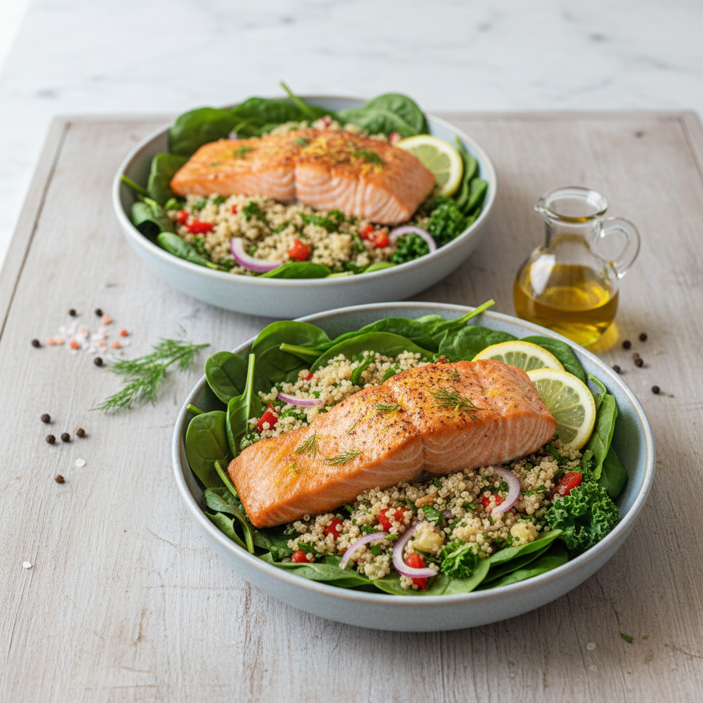 Heart-Healthy Salmon Quinoa Bowl