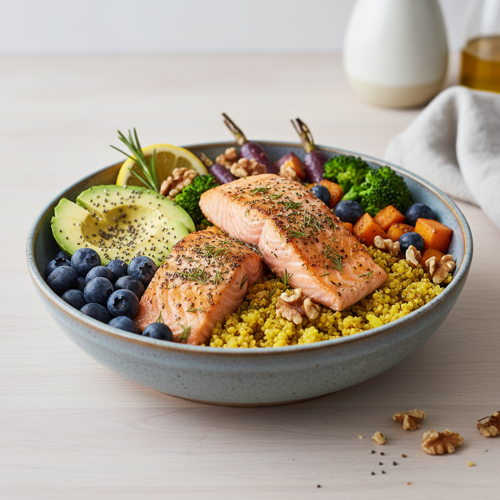 Mindful Salmon & Berry Bowl