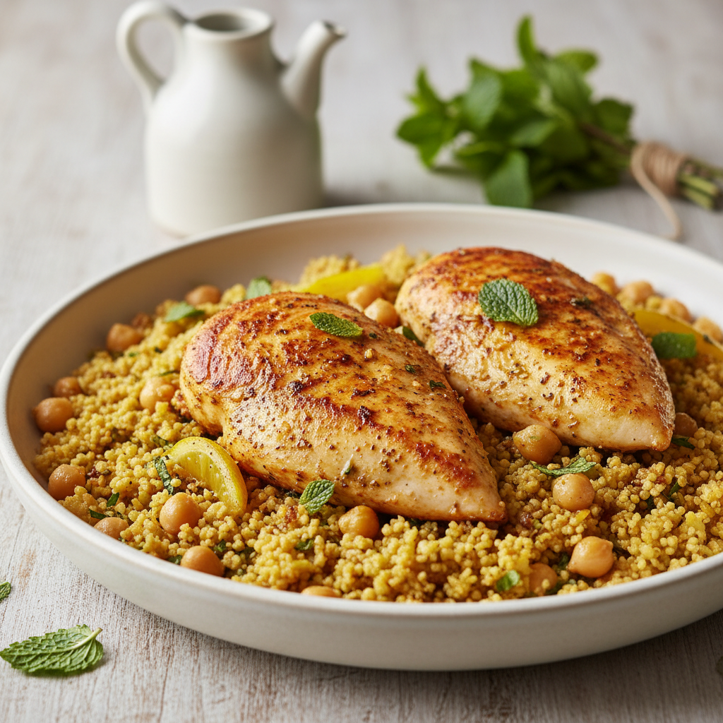One-Pan Moroccan Spiced Chicken & 