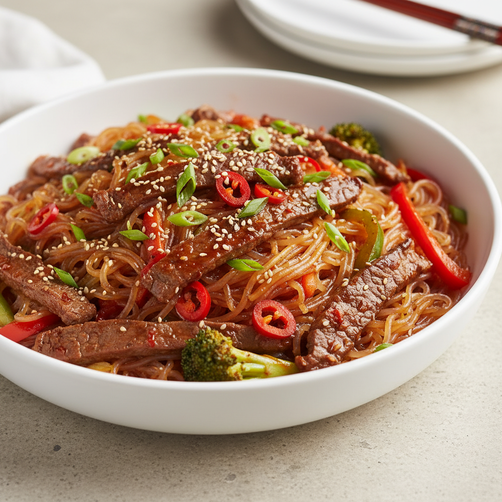 Spicy Korean Beef & Shirataki Noodle Stir-Fry