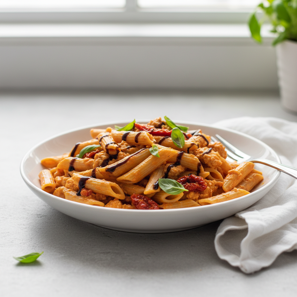Tuscan Sunburst Chicken Penne with Roasted Pepper & Balsamic