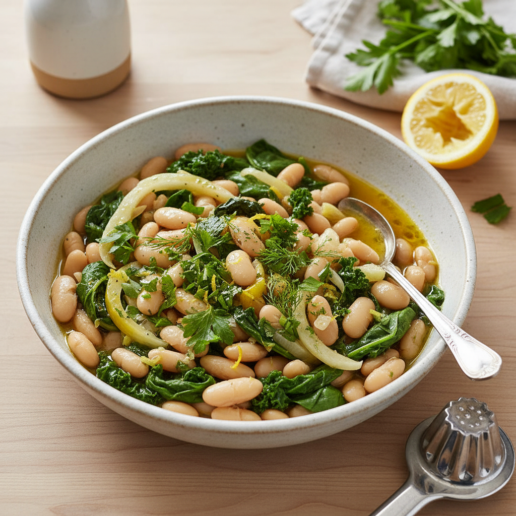 Zesty Mediterranean White Bean & Fennel Stew